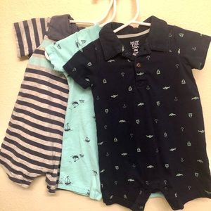 3 rompers by Carter’s